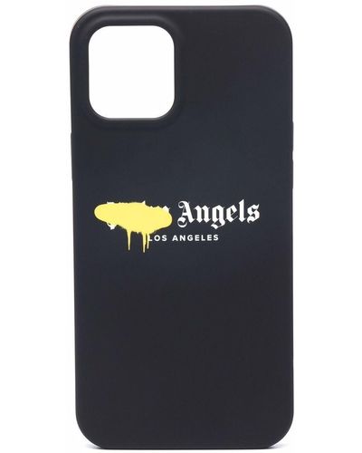 Palm Angels Iphone 12 Pro Hoesje Met Logoprint - Zwart