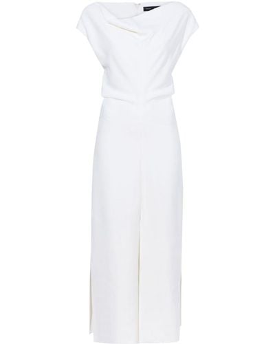 Proenza Schouler Rosa Cowl-neck Crepe Maxi Dress - White
