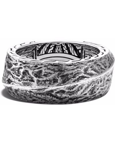 John Hardy Reticulated 10.5mm Band Ring - Metallic