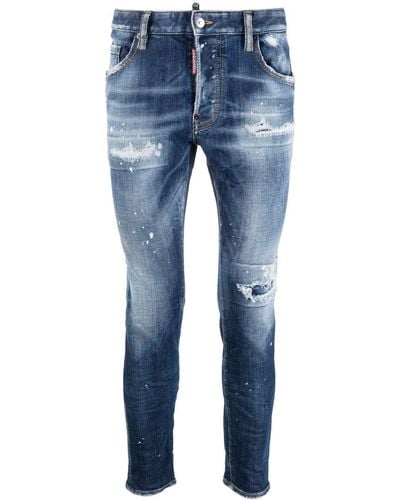 DSquared² 1964 ripped skinny jeans - Azul
