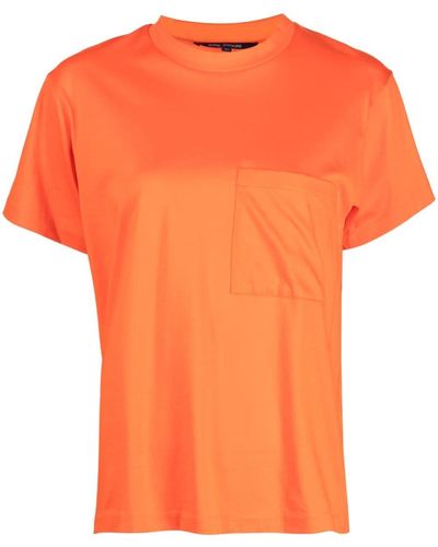 Sofie D'Hoore Camiseta con bolsillo de parche - Naranja