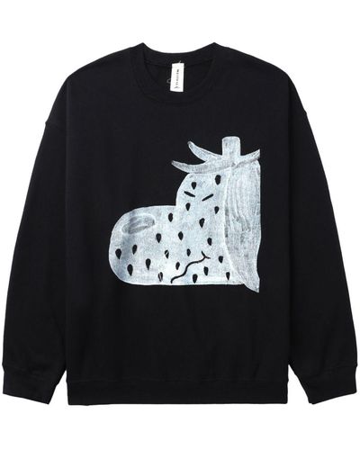 WESTFALL Graphic-print Jersey Sweatshirt - Black