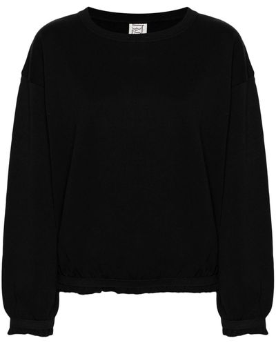 Baserange Route Cotton Sweatshirt - Black