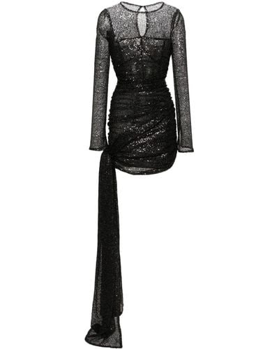 The Mannei Odense Sequinned Minidress - Black