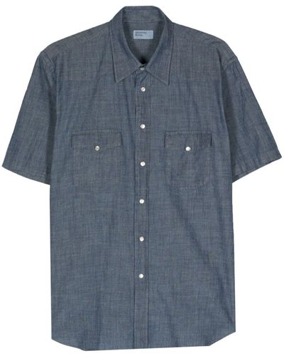 Universal Works Western Garage Cotton Shirt - Blue