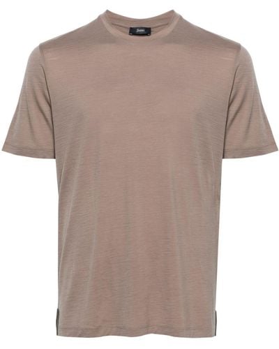 Herno Crew-neck Wool T-shirt - Multicolour