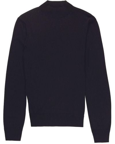 Tom Ford Mock-neck Wool Sweater - Blue