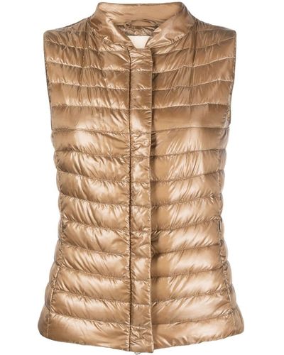 Herno Classic Padded Gilet - Brown