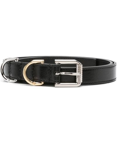 Givenchy Voyou Leather Belt - Black