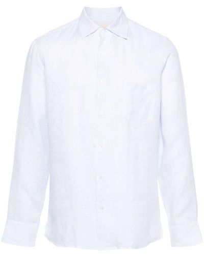 Manebí Striped Linen Shirt - White