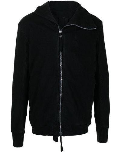 Boris Bidjan Saberi Zipped Hooded Jacket - Black