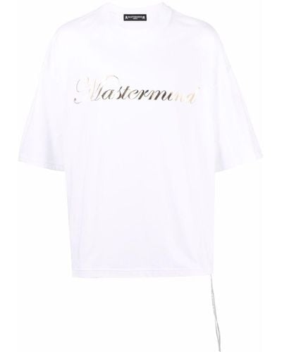 MASTERMIND WORLD T-shirt Met Doodskopprint - Wit