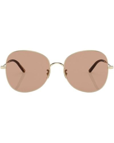 Oliver Peoples Sonnenbrille mit rundem Gestell - Pink