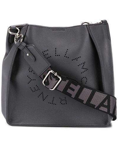 Stella McCartney Mini Stella Logo Crossbody Bag - Gray