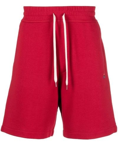 Vivienne Westwood Pantalones cortos de chándal con detalle Orb - Rojo
