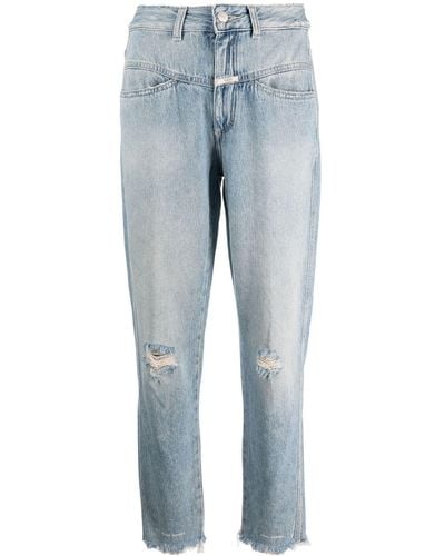 Closed Jeans con effetto vissuto Pedal Pusher - Blu