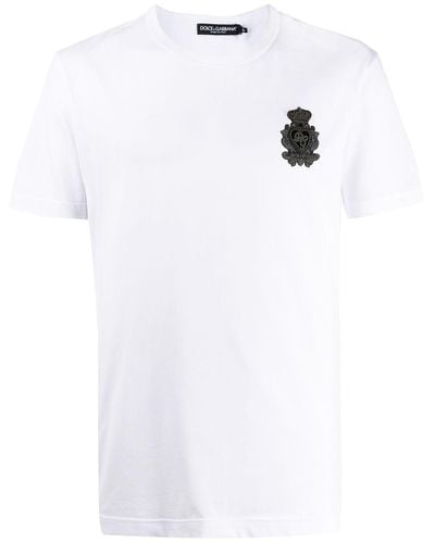 Dolce & Gabbana ロゴパッチ Tシャツ - ホワイト