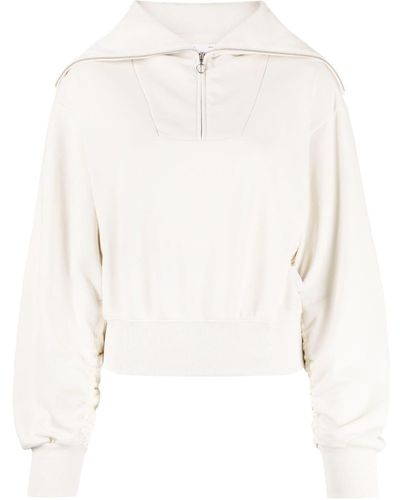 Izzue Sweatshirt mit Reißverschluss - Weiß