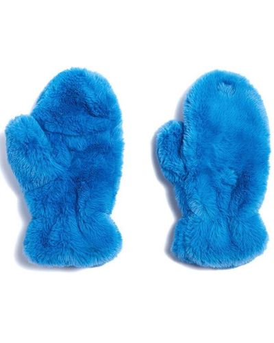 Blue Apparis Gloves for Women | Lyst