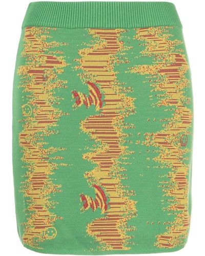 Ahluwalia Calypso Knitted Skirt - Green
