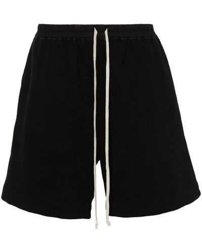 Rick Owens Drawstring-waistband Track Shorts - Black