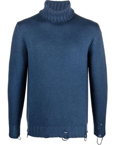 PT Torino Roll-neck Sweater - Blue