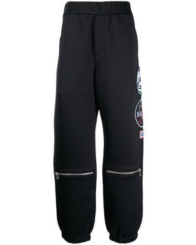OAMC X Nasa pantalon de jogging à détails de patchs - Bleu