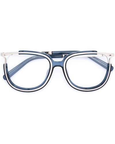 Chloé Brille mit Metallrahmen - Blau