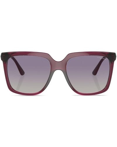 Vogue Eyewear Translucent-design Square-frame Sunglasses - Purple