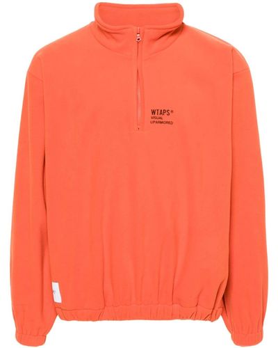 WTAPS Depst Polar-fleece Sweatshirt - Orange