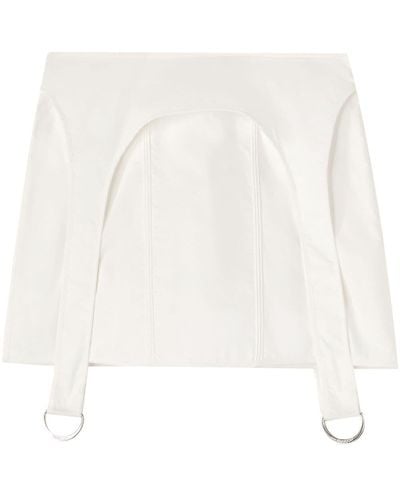 Ambush Minigonna con corsetto - Bianco