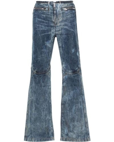 DIESEL D-Gen Bootcut-Jeans mit Bleached-Effekt - Blau