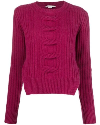 Stella McCartney Knitted Cashmere Jumper - Red