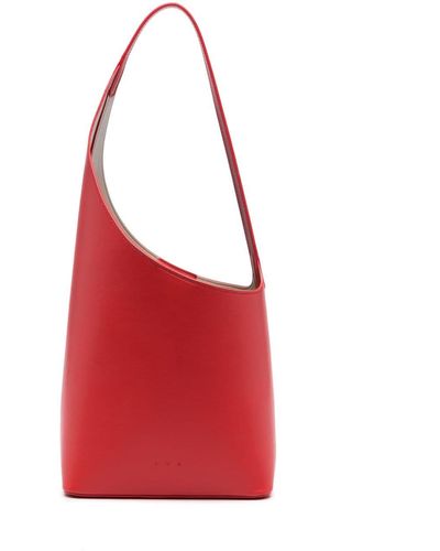 Aesther Ekme Demi Lune Leather Tote Bag - Red