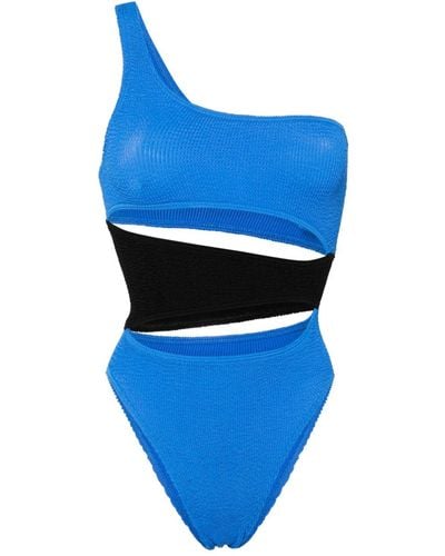 Bondeye Splice Rico Shirred Swimsuit - Blue