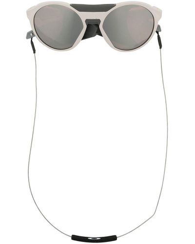 Oakley Runde Clifden Sonnenbrille - Weiß