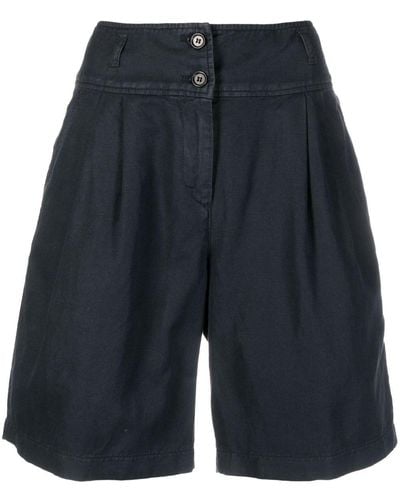 Aspesi Shorts mit Bundfalten - Blau