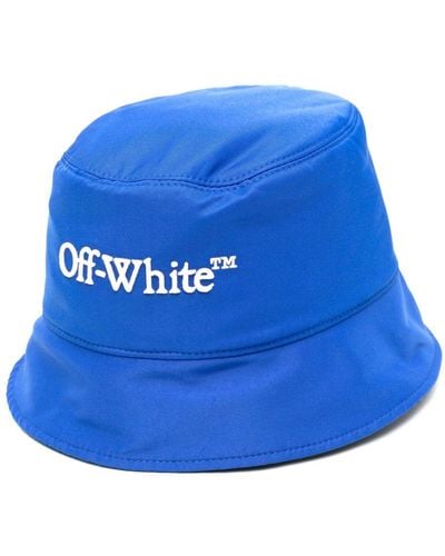 Off-White c/o Virgil Abloh Bob réversible à logo brodé - Bleu