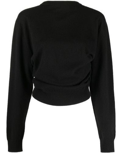 The Row Twist-detail Long-sleeve Sweater - Black