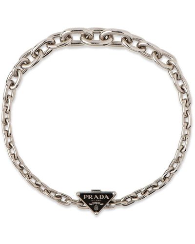 Prada Symbole Necklace - Metallic