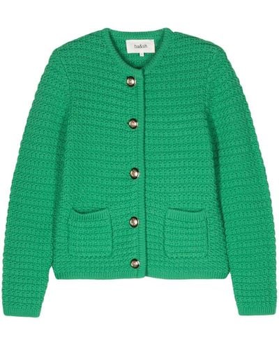 Ba&sh Gaspard Crochet-knit Cardigan - Green