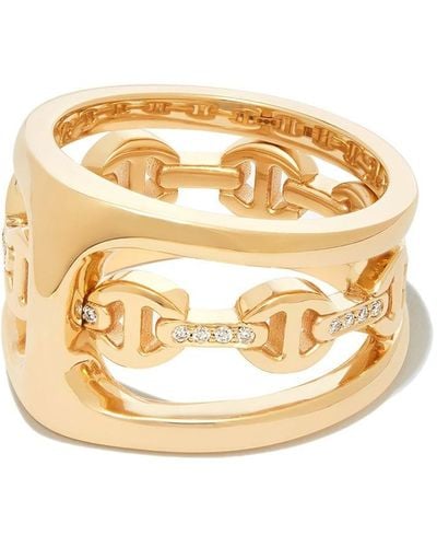 Hoorsenbuhs 18kt Yellow Gold Phantom Diamond Ring - Metallic