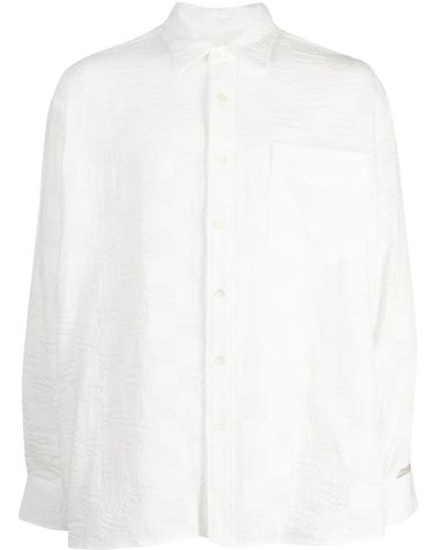 Adererror Textured-finish Cotton Shirt - White