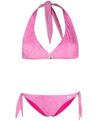 Etro Paisley Pegaso Bikini - Pink