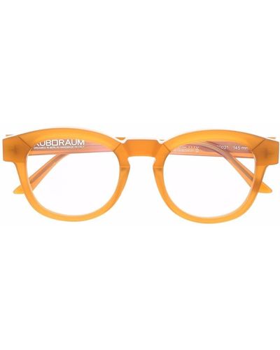 Kuboraum K16 オーバル眼鏡フレーム - オレンジ