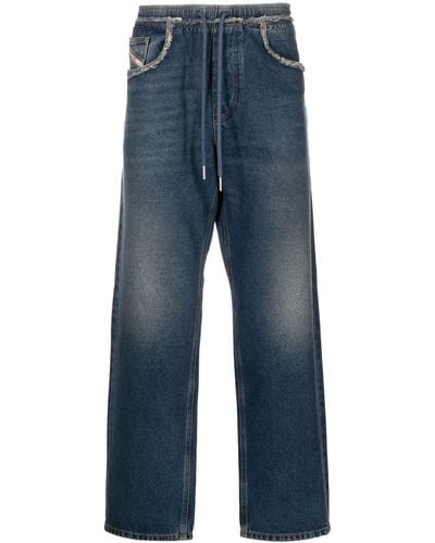 DIESEL D-SERT Cropped-Jeans - Blau