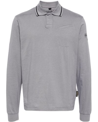 Napapijri Polo con stampa - Grigio