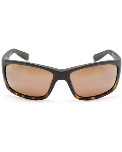 Maui Jim Kanaio Coast Rectangle-frame Sunglasses - Natural