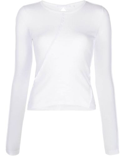 Helmut Lang T-shirt Twisted - Bianco