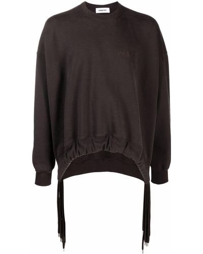 Ambush Sweatshirt mit Kordelzug - Braun